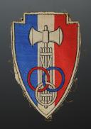 SPORTS JERSEY BADGE OF THE MOBILE RESERVE GROUPS AND VICHY POLICE, Second World War. 31513-1R