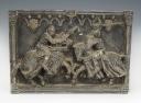 PLAQUE REPRÉSENTANT UN TOURNOIS DE CHEVALIERS, XXème siècle. 33219