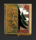 INSIGNIA OF THE 40 ARVERNES GROUP OF THE YOUTH WORK CAMPS, Second World War. Item number 31932-2.