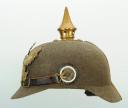 Photo 4 : CASQUE À POINTE ERSATZ PRUSSIEN, modèle produit en 1914-1915.