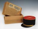 KEPI OF A SECOND LIEUTENANT OF THE 81ST INFANTRY REGIMENT OF MONTPELLIER WITH MASTER TAILOR BASTIDE'S SHIPPING BOX, model 1931, Third Republic - Second World War. 25544
