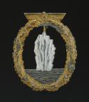 DÉCORATION DES DRAGUEURS DE MINES ALLEMANDS DÉNAZIFIÉ, institué en août 1940, Minensucher-Kriegsabzeichen, Seconde Guerre Mondiale.