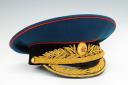 PARADE CAP OF A SOVIET GENERAL OFFICER OF ARMY ARTILLERY OR ENGINEERING UNITS, model 1972, 1980s-1990s. 23122