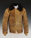 VESTE DE PONT EN CUIR DE MOUTON PORTÉE PAR LES ÉQUIPAGES DES SOUS-MARINS ALLEMANDS, Kriegsmarine Schafsjacke, Seconde Guerre Mondiale.