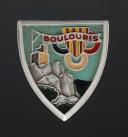 INSIGNE GROUPEMENT 15 ESTEREL centre régional d'éducation générale et sportive de Boulouris DES CHANTIERS DE JEUNESSE, exemplaire peint, Seconde Guerre Mondiale. 31897