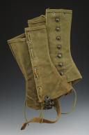 PAIRE DE GUÊTRES, U.S. M38 CANVAS LEGGINGS, Seconde Guerre Mondiale. 33924R