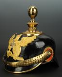 Photo 2 : CASQUE À POINTE D'OFFICIER BADOIS DU '1.RESERVE OBER ELSSÄSSISCHES FELDARTILLERIE REGT n°15' ou de LANDWEHR, modèle 1895.