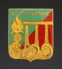 INSIGNIA OF THE 4th COMPANY OF THE 13th DEMI-BRIGADE OF THE FRENCH FOREIGN LEGION, Indochina War. 32077MR