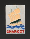 INSIGNE GROUPEMENT 5 LYAUTEY groupe 2 DES CHANTIERS DE JEUNESSE, exemplaire peint, Seconde Guerre Mondiale. 31833