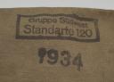 COVER FOR TENT STAKE OF THE 120th REGIMENT SA OF THE SOUTHWEST GROUP - "GRUPPE SÜDWEST STANDARTE 120", Zeltbahn accessory bag, Third Reich. 17518R