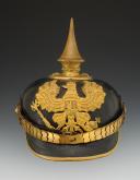 CASQUE À POINTE D'UN OFFICIER D'INFANTERIE PRUSSIEN, Preußen Pickelhaube für einen Offizier im Infanterie-Regiment, modèle 1871/1899, Deuxième Reich. 33249