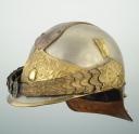 Photo 2 : CASQUE D'OFFICIER DE CUIRASSIER OU DE DRAGON MODÈLE 1872 modifié 1874, ADAPTÉ POUR LE SERVICE DES TRANCHÉES à partir de novembre 1914.