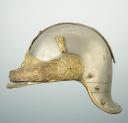 Photo 3 : CASQUE D'OFFICIER DE CUIRASSIER OU DE DRAGON MODÈLE 1872 modifié 1874, ADAPTÉ POUR LE SERVICE DES TRANCHÉES à partir de novembre 1914.