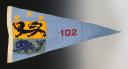 FANION DU GROUPEMENT 102 « DUNKERQUE » DES CHANTIERS DE JEUNESSE, Seconde Guerre Mondiale. 31255R