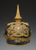 CASQUE À POINTE D'OFFICIER DE RÉSERVE D'INFANTERIE RÉGIMENT, modèle 1886, Bayern Pickelhaube für einen Reserve-Offizier der Infanterie, Deuxième Reich. 33211