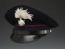 CASQUETTE DE CARABINIER ITALIEN, XXème siècle. 33915R