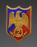 INSIGNIA OF THE 2nd LEGION OF THE MARSEILLE GUARD, 1st type, World War II. 31440R