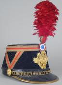 Photo 2 : 387	SHAKO DE LA GARDE RÉPUBLICAINE, modèle 1927 modifié 1933.