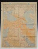 CARTE DE NAVIGATION PLASTIFIÉE DE L'ARMÉE DE L'AIR ALLEMANDE, Luft-navigationskarte in Merkatorprojektion, Seconde Guerre Mondiale. 30744-1