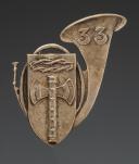 33rd Battalion of Alpine Hunters badge, Second World War. 31435R