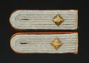 PAIRE DE PATTES D'ÉPAULE DE LIEUTENANT DE LA GENDARMERIE, Polizei Paar Schulterstücke für einen Oberleutnant der Gendarmerie, Seconde Guerre Mondiale.