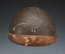 CASQUE DES PERSONNELS DES AUTOMITRAILLEUSES, modèle 1935 modifié 1937, Seconde Guerre Mondiale. 28617R