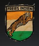ÉCUSSON DES VOLONTAIRES DE LA LÉGION INDIENNE, Wehrmacht Heer Ärmelschild der Legion Freies Indien, Infanterie-Regiment (ind.) 950. Seconde Guerre Mondiale. 33331R