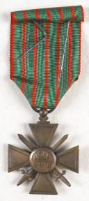 Photo 2 : CROIX DE GUERRE 1914-1918 AVEC PALMES, avril 1915.
