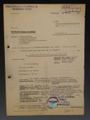 DOCUMENT DES SERVICES DE SÉCURITÉS « SD » DE LA SS POUR UNE PROMOTION DE ERNST WEINMANN, Seconde Guerre Mondiale. 18634R