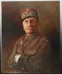 Photo 3 : HUILE : PORTRAIT DU MARÉCHAL FOCH, Première Guerre Mondiale.
