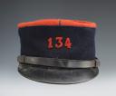 KÉPI TROUPE D'UN SOLDAT DU 134ème RÉGIMENT D'INFANTERIE DE MACÔN, modèle 1935, Troisième République. 28331