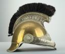 Photo 4 : CASQUE TROUPE DE GENDARME À PIED, MODÈLE 1912, TROISIÈME RÉPUBLIQUE.