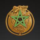 INSIGNE DU 69ème RÉGIMENT D'ARTILLERIE D'AFRIQUE EN EXTRÊME ORIENT, Guerre d'Indochine. 32098MR