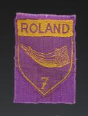 GROUP 24 PATCH "WHY NOT" GROUP 4 ROLAND FROM THE YOUTH CAMPS, Second World War. 31677-8