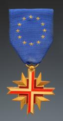 CROIX DE LA CONFÉDÉRATION EUROPÉENNE DES ANCIENS COMBATTANTS, créée en avril 1962, Cinquième République. 29788-10R