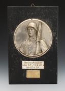 PLAQUETTE DE PREMIER PRIX DE TIR D'UN SOLDAT DU 80ÈME RÉGIMENT D'INFANTERIE, Seconde Guerre Mondiale. 31494R