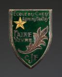 INSIGNE DE L'ÉCOLE DES CHEFS ADMINISTRATIFS DE CHATELGUYON DES CHANTIERS DE JEUNESSE, Seconde Guerre Mondiale. 31797