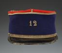 KÉPI D'UN SOUS-OFFICIER DU 12ème ESCADRON DU TRAIN DES ÉQUIPAGES DE LIMOGES, modèle 1919, Troisième République. 33935R
