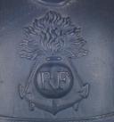 Photo 2 : 243	CASQUE ADRIAN DU COMMERCE D'OFFICIER DES TROUPES COLONIALES.