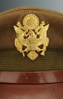 Photo 2 : CASQUETTE D'OFFICIER DE L'ARMÉE AMÉRICAINE, seconde guerre mondiale.