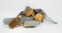 FIRST DRESS BELT OF ALGERIAN AND TUNISIAN RIFLE OFFICER AND SMALL DRESS STRAP FOR SENIOR OFFICER, 1931 model, Third Republic. 26312