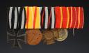 BARRETTE DE DÉCORATION MILITAIRES ET CIVILES D'UN SOLDAT BADOIS, Deuxième Reich. 26424