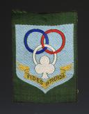 ÉCUSSON DE L'ÉCOLE RÉGIONALE DES CADRES D'AUVERGE DU SERVICE DES SPORTS DES CHANTIERS DE JEUNESSE, Seconde Guerre Mondiale. 31721R