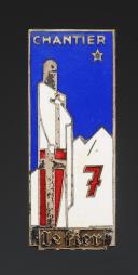 BADGE GROUP 7 PROUD OF THE YOUTH CONSTRUCTION SITES, Second World War. 31837-3