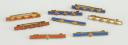 EIGHT RANK BARS FOR THE CIVIL UNIFORM OF THE YOUTH WORK CAMPS, Second World War. 31796