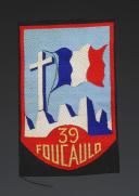 ÉCUSSON GROUPEMENT 39 FOUCAULD DES CHANTIERS DE JEUNESSE, Seconde Guerre Mondiale. 31689-2