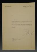 LETTER AND AUTOGRAPH OF MARTIN BORMANN, CHIEF OF THE CHANCELLERY OF THE NSDAP AND PERSONAL SECRETARY OF ADOLF HITLER, World War II. 18605R