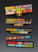 LOT OF FIVE DECORATIVE REMEMBER BARRETTES, Fourth and Fifth Republics. 26522