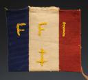 PARTIE DE BRASSARD D'UN MEMBRE DES FORCES FRANÇAISES DE L'INTÉRIEUR PROVENANT DU FINISTÈRE, Seconde Guerre Mondiale. 31400R