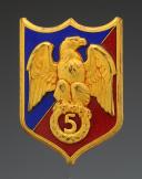 BADGE OF THE 5th LEGION OF THE GUARD OF LIMOGES, 2nd type, Second World War. 31451R